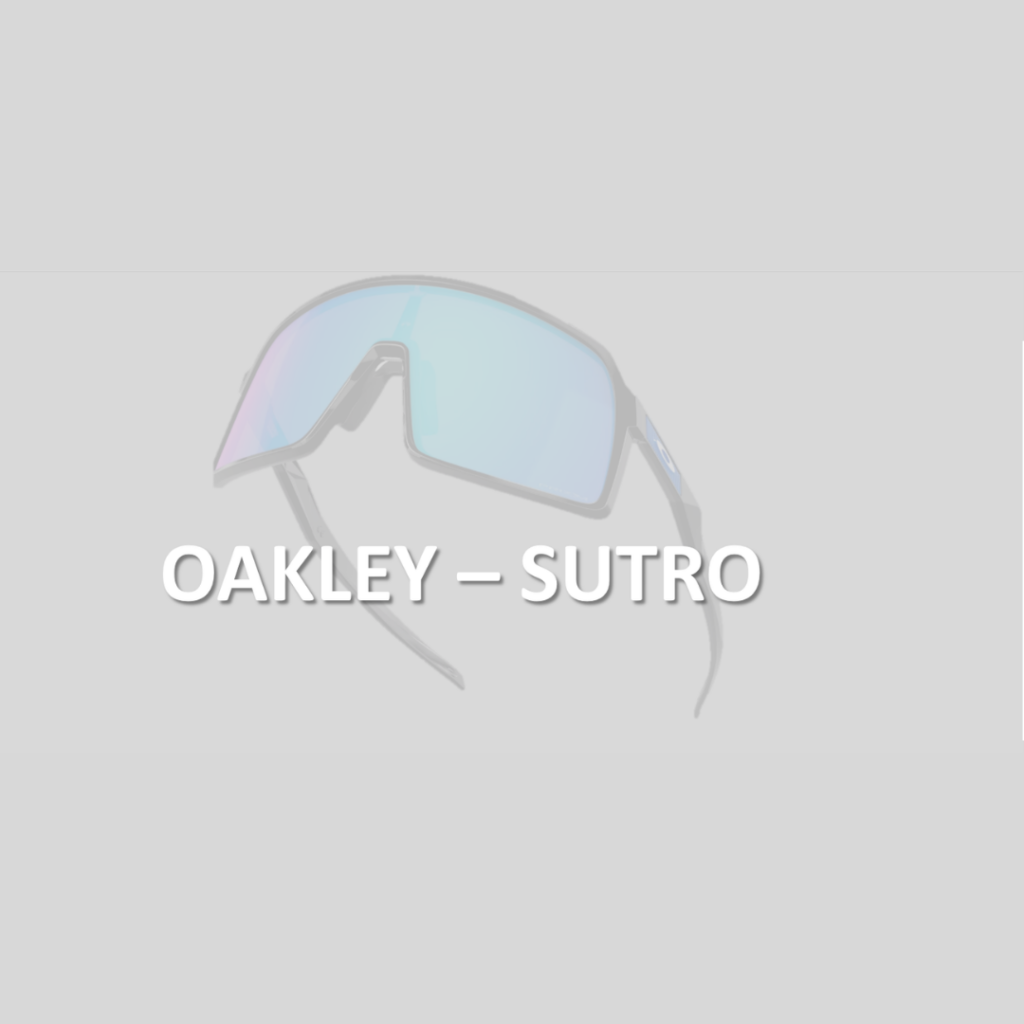 Fiche monture PDF lunettes de sport Oakley Sutro - Vision Sport Guide